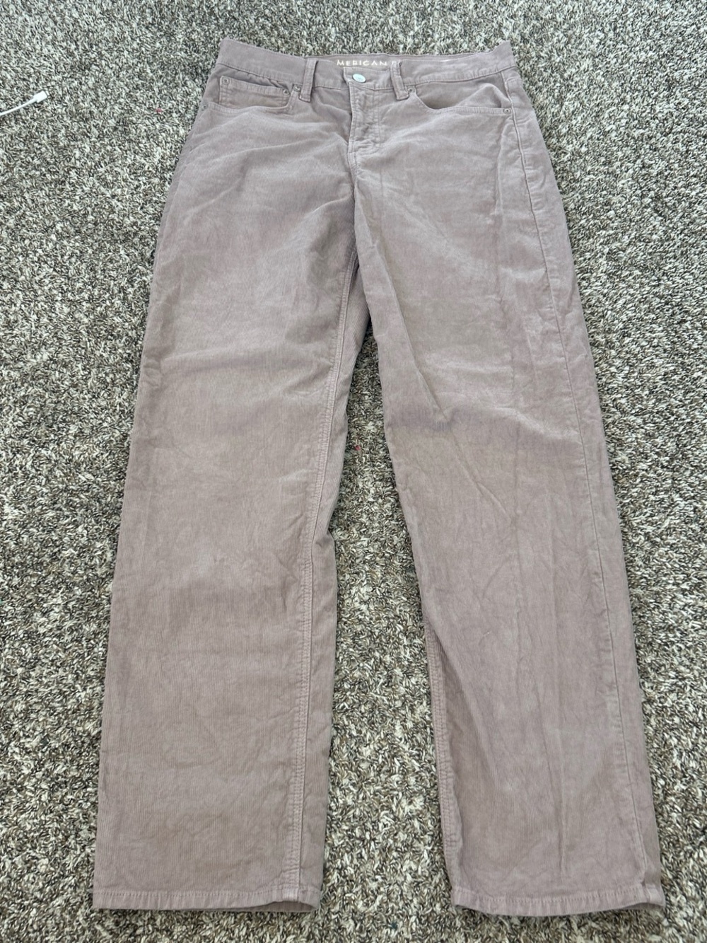 mauve corduroys pants